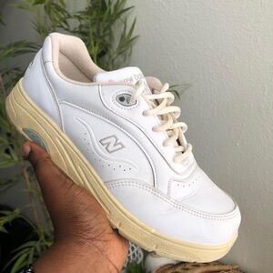 Vintage White New Balance 811 lace up chunky platform lug sneakers trainers USA